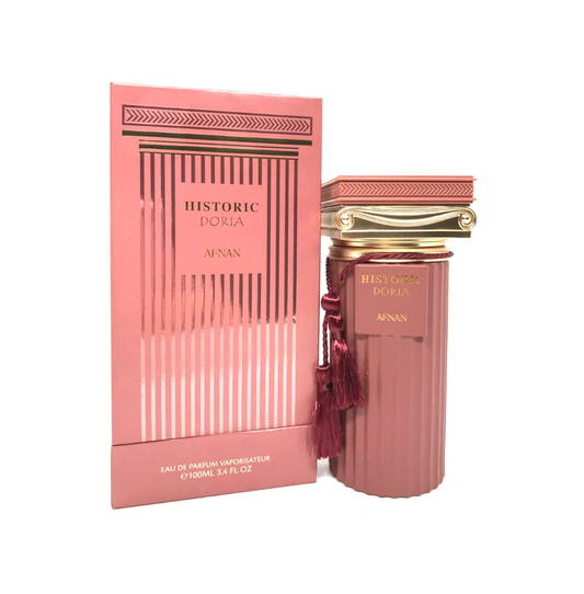 Afnan Historic Doria Eau de Parfum 100ml bottle, unisex fragrance