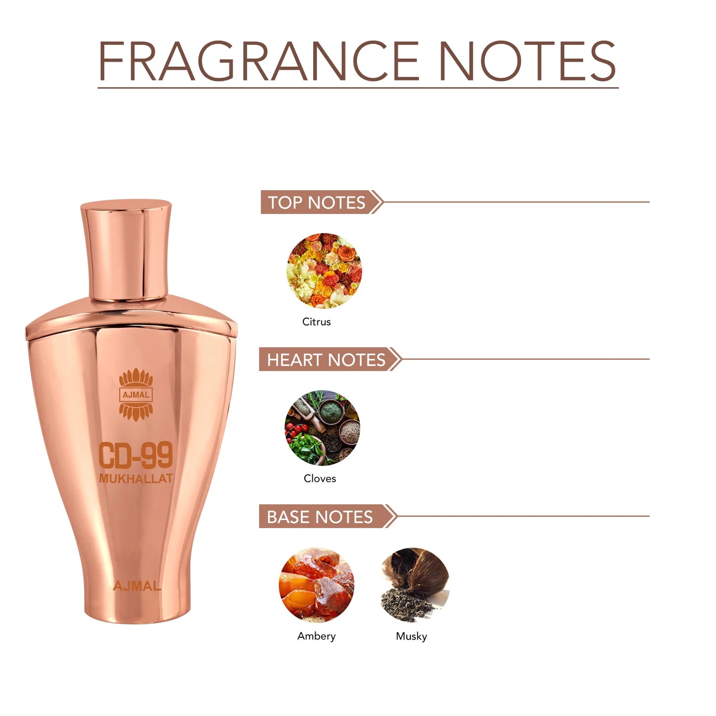 AJMAL CD99 MUKHALLAT Non-Alcoholic Attar 14ML for Men & Women