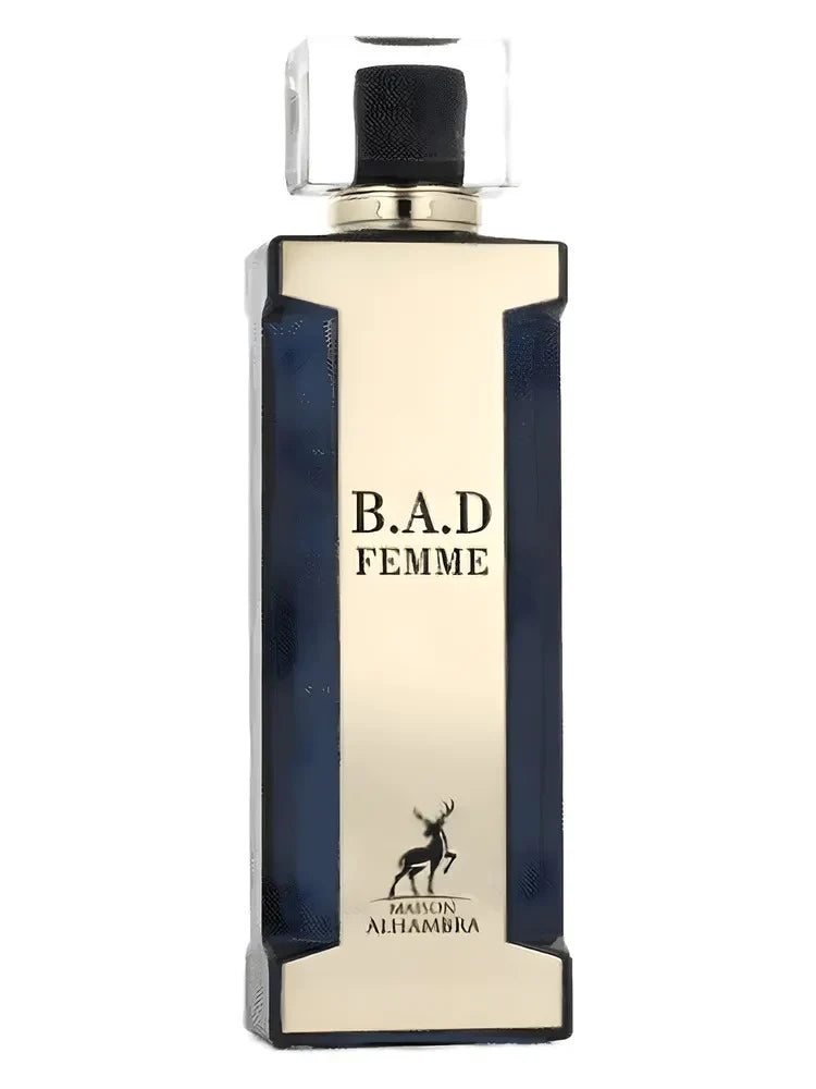 Maison Alhambra B.A.D Femme perfume bottle on a white background
