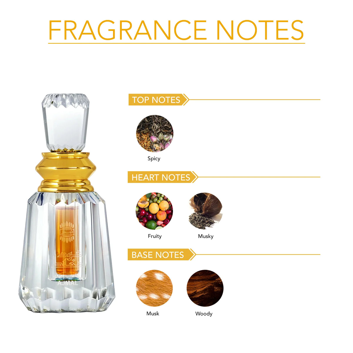AJMAL OUDH MUKHALLAT Non-Alcoholic Attar 6ML for Men & Women box packaging