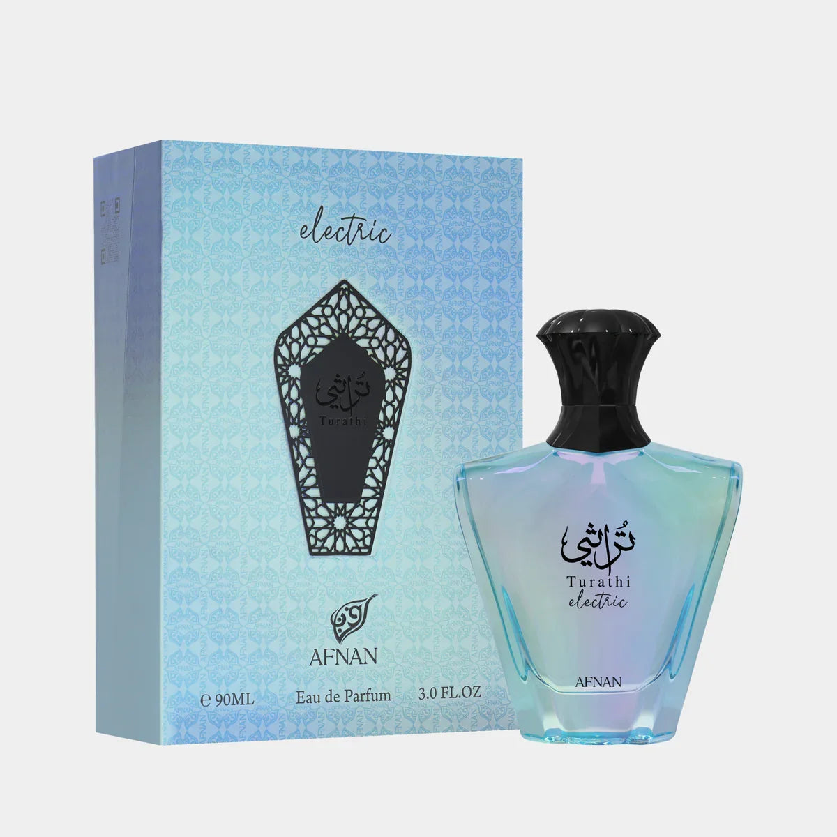 Afnan Turathi Electric Eau de Parfum 90ml bottle, citrus fruity fragrance