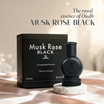 AJMAL Musk Rose Black Concentrated Perfume 12 ML for Unisex