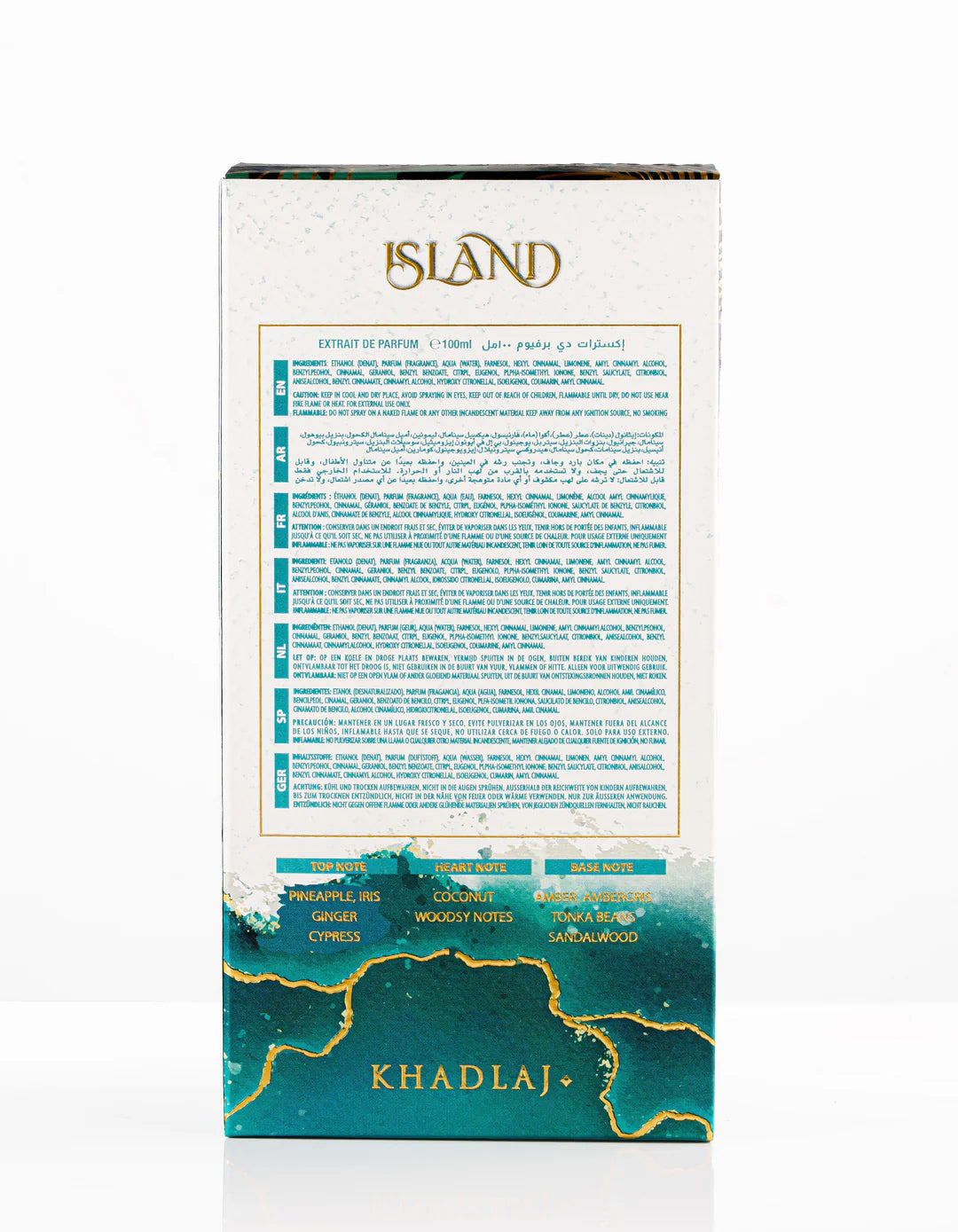 Khadlaj Island 100ml Extrait De Parfum For Unisex