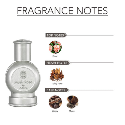 AJMAL MUSK ROSE Non-Alcoholic Attar 12ML for Men & Women